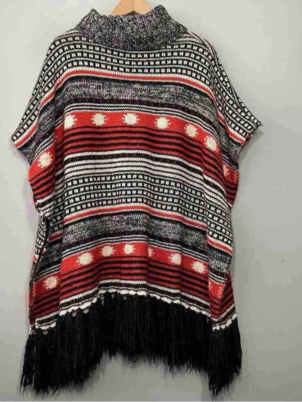 WD.NY Black and Gray Marled Knit Shrug